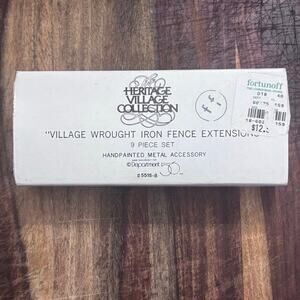 Dept 56 Wrought Iron Fence Extensions In Original Box Department 56 Christmas